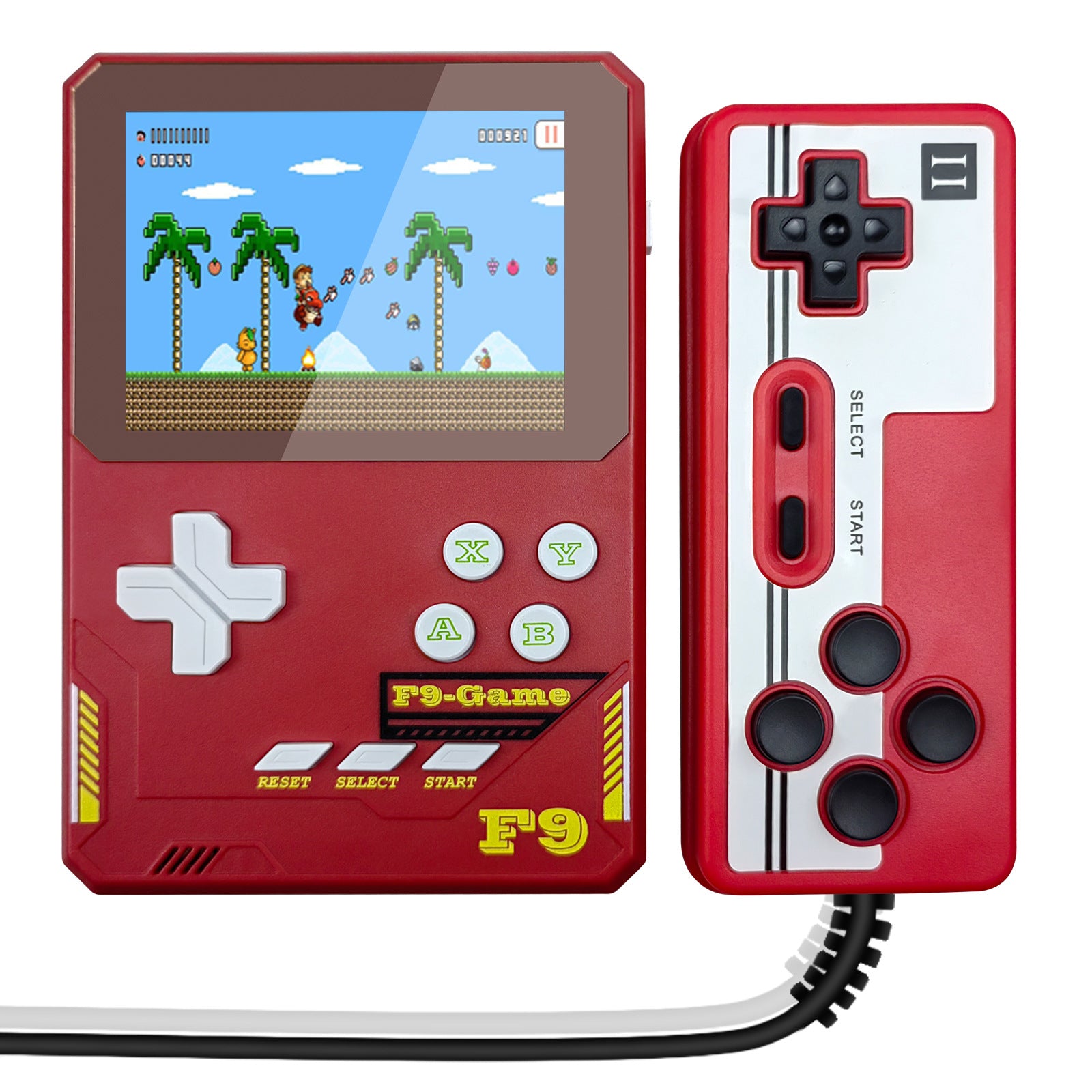 F9 Kids Handheld Game Console 3.5-Inch LCD Screen Retro Handheld Video Game Gift Supports Two Players F9 Kids Handheld Game Console 3.5-Inch LCD Screen Retro Handheld Video Game Gift Supports Two Players